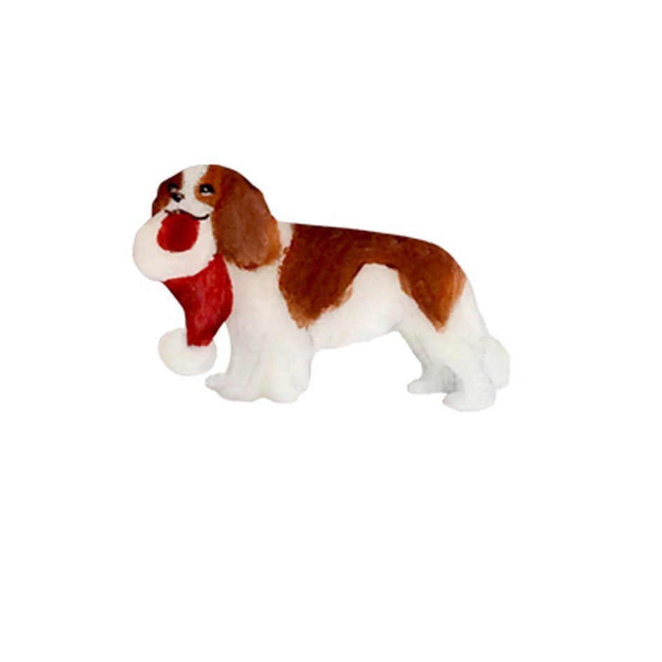 Cavalier King Charles Spaniel Hand-Painted Holiday Pin