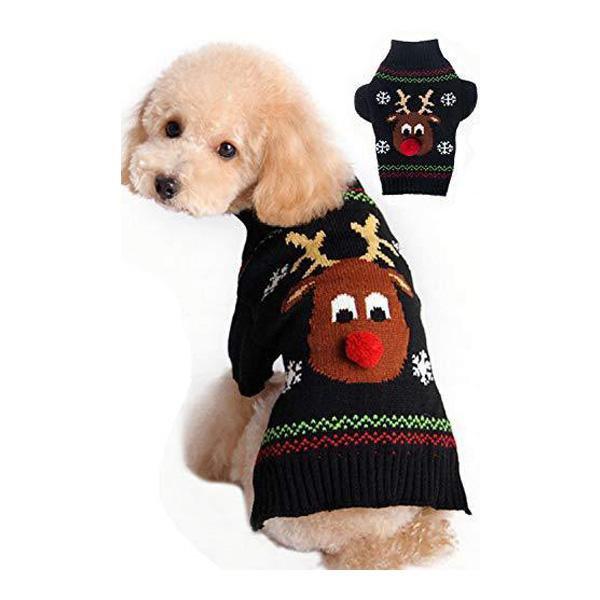 Christmas Cartoon Reindeer Dog Sweater